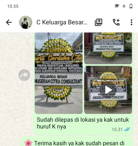 Pengiriman Papan Bunga Duka Cakung Barat